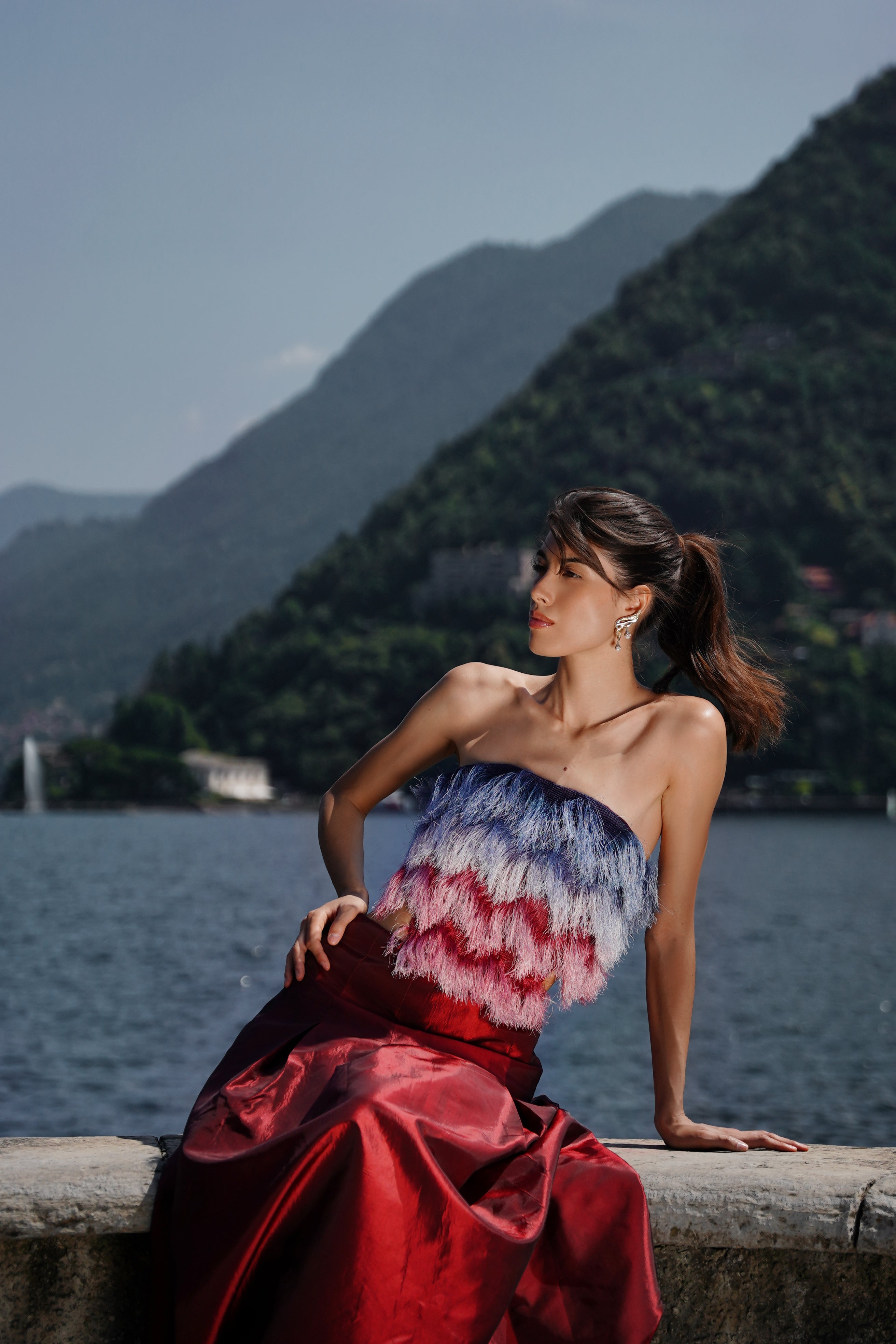 Silk Fringes Corset