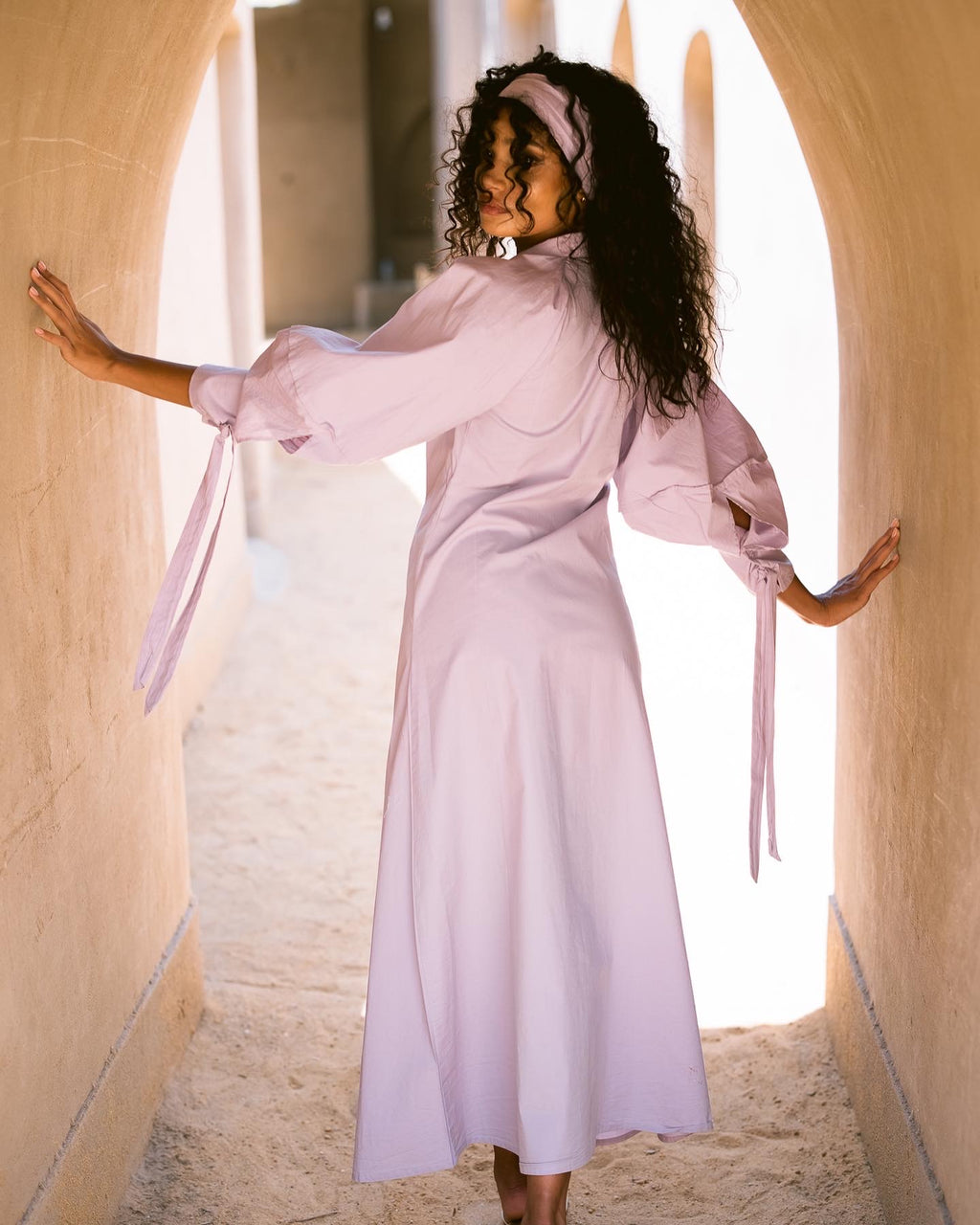 Maxi Cotton Shirt Dress