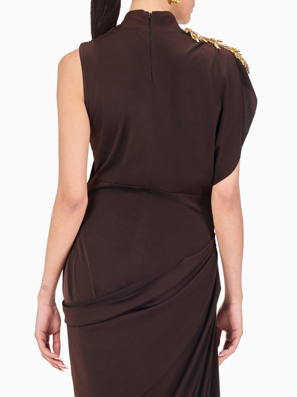 Limited Edition Hand-made Draped Maxi Dress