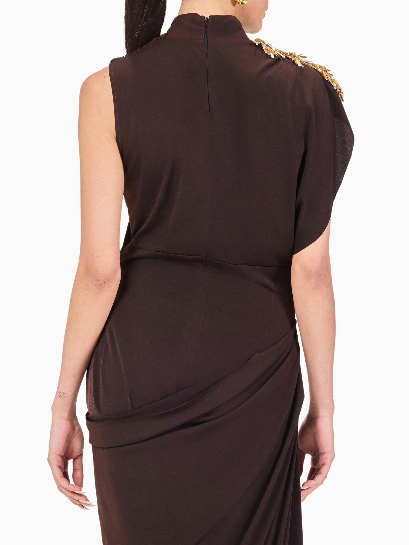 Limited Edition Hand-made Draped Maxi Dress