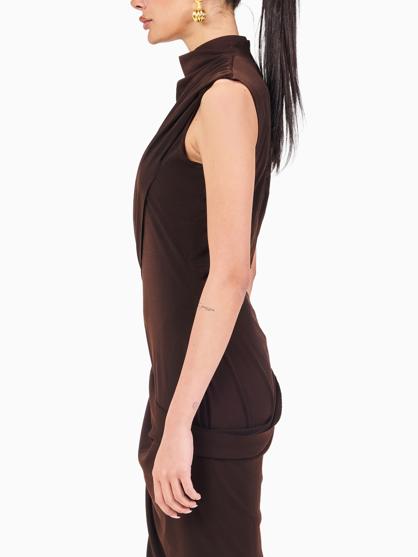 Limited Edition Hand-made Draped Maxi Dress