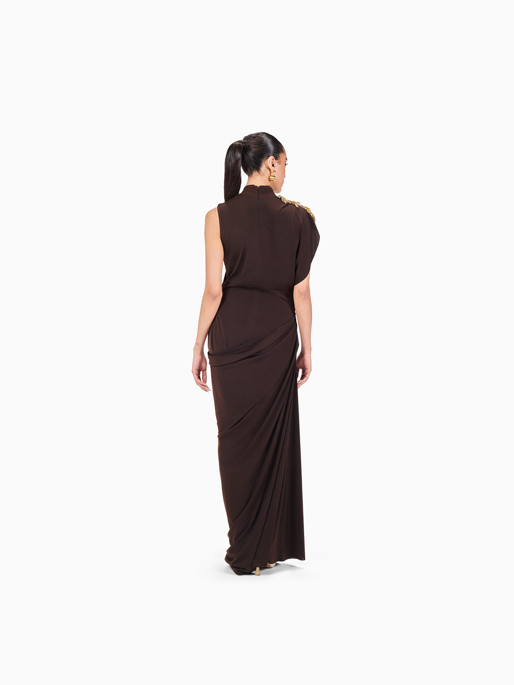 Limited Edition Hand-made Draped Maxi Dress