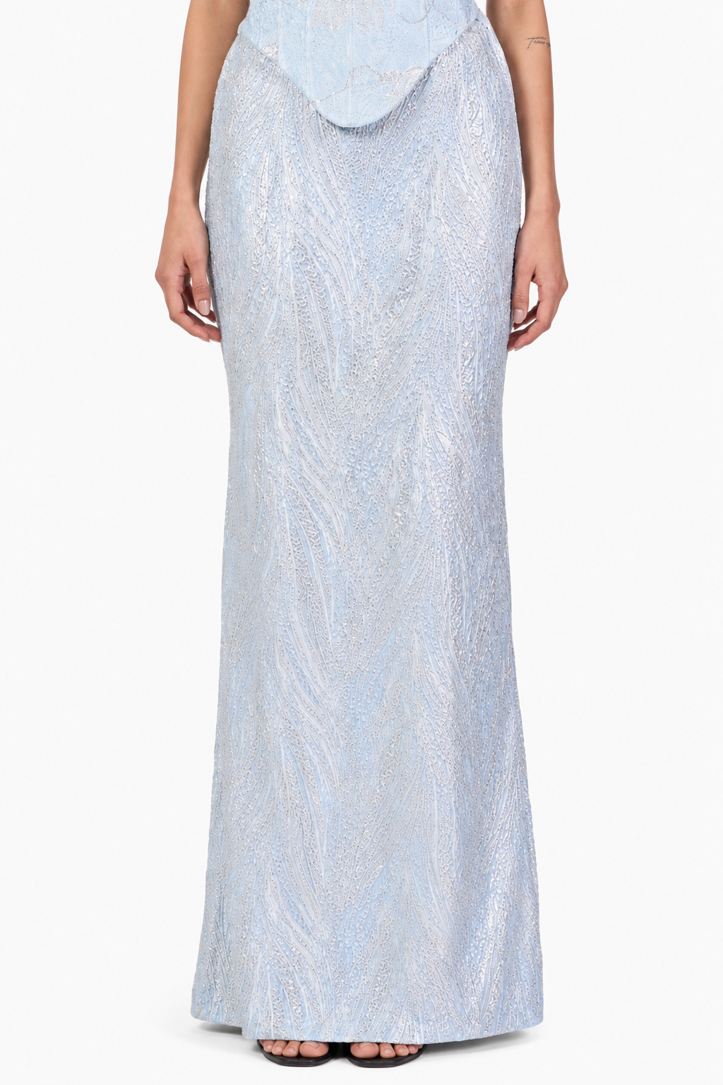 Maxi Brocade Skirt