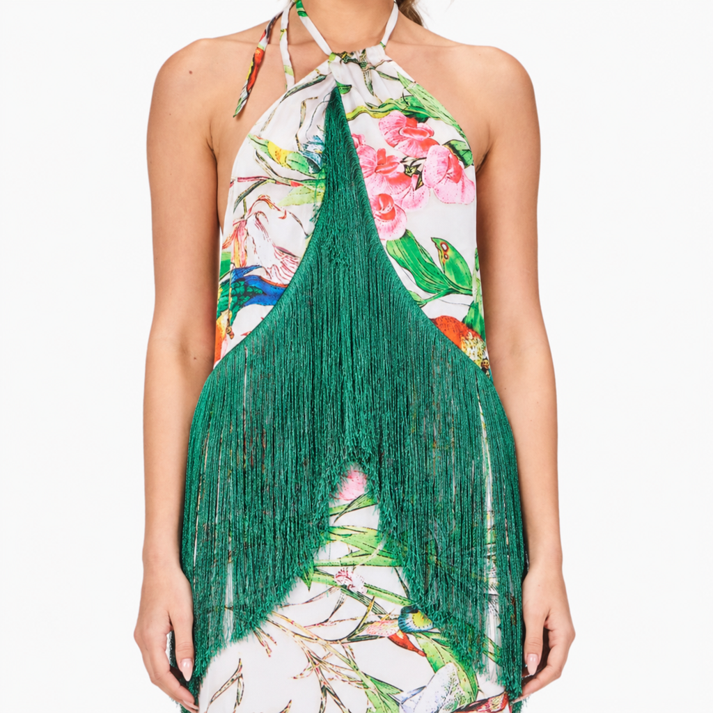 Resort Fringes Halter Top