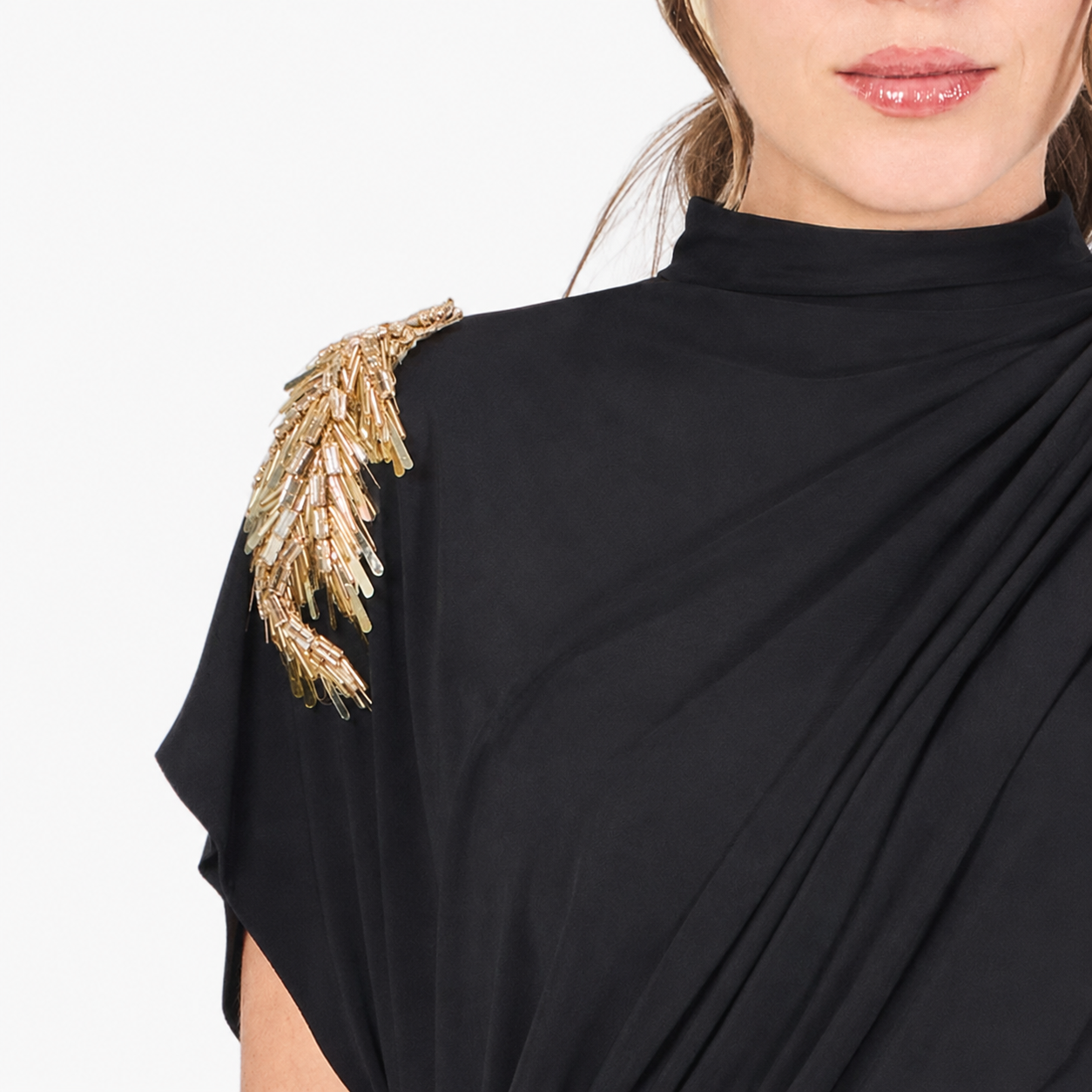 Limited Edition Hand-made Draped Maxi Dress