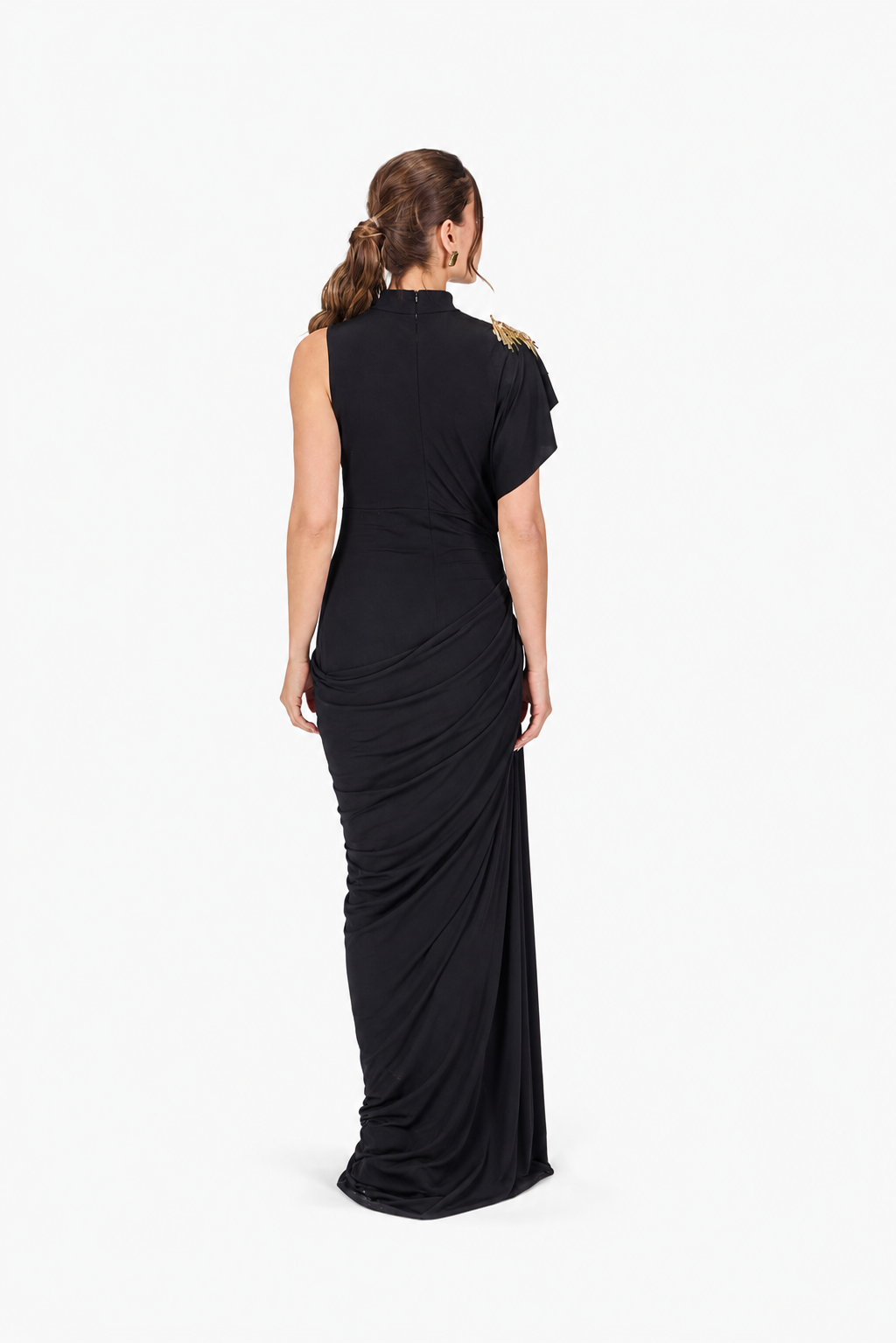 Limited Edition Hand-made Draped Maxi Dress