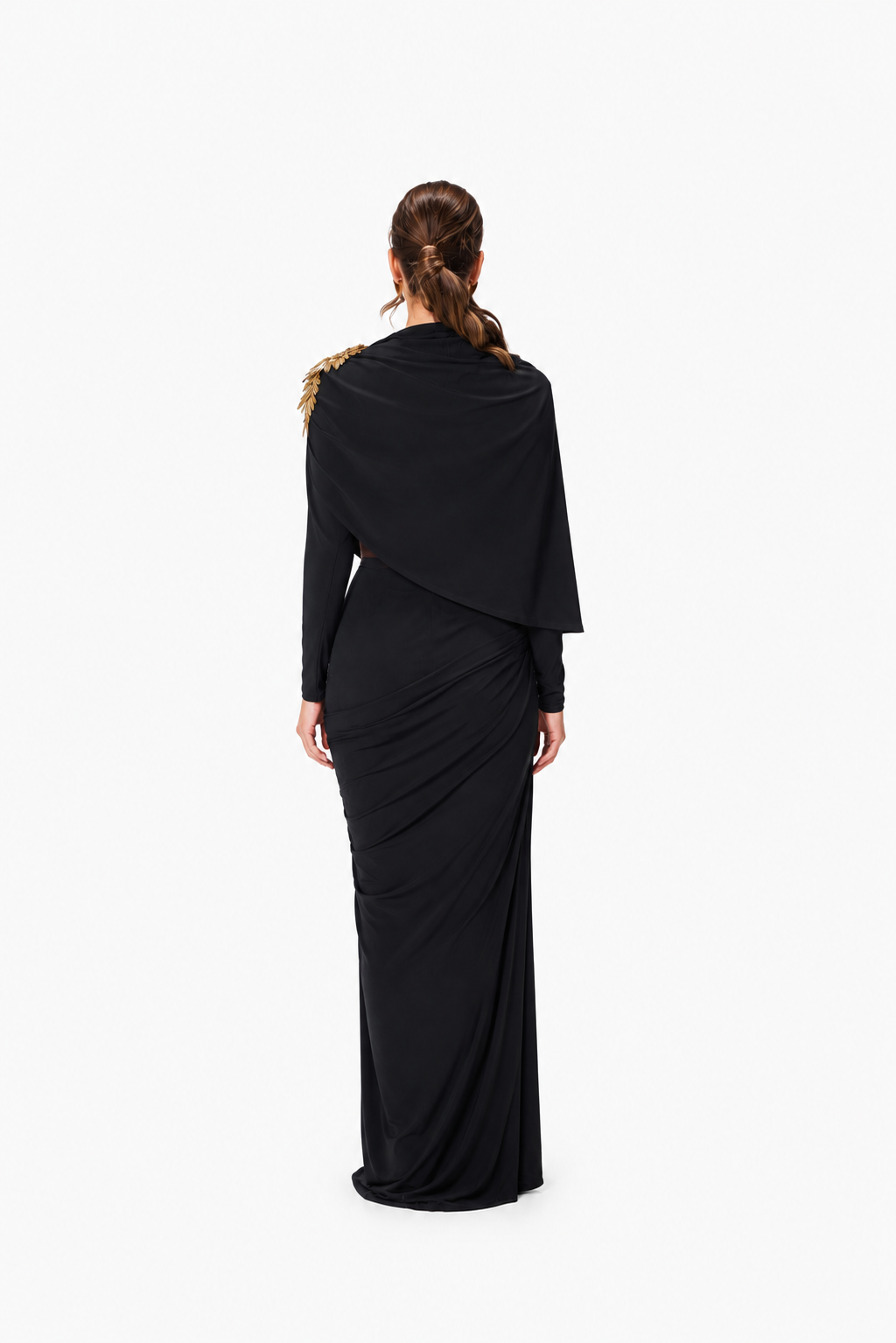 Limited Edition Hand-made Draped Maxi Dress