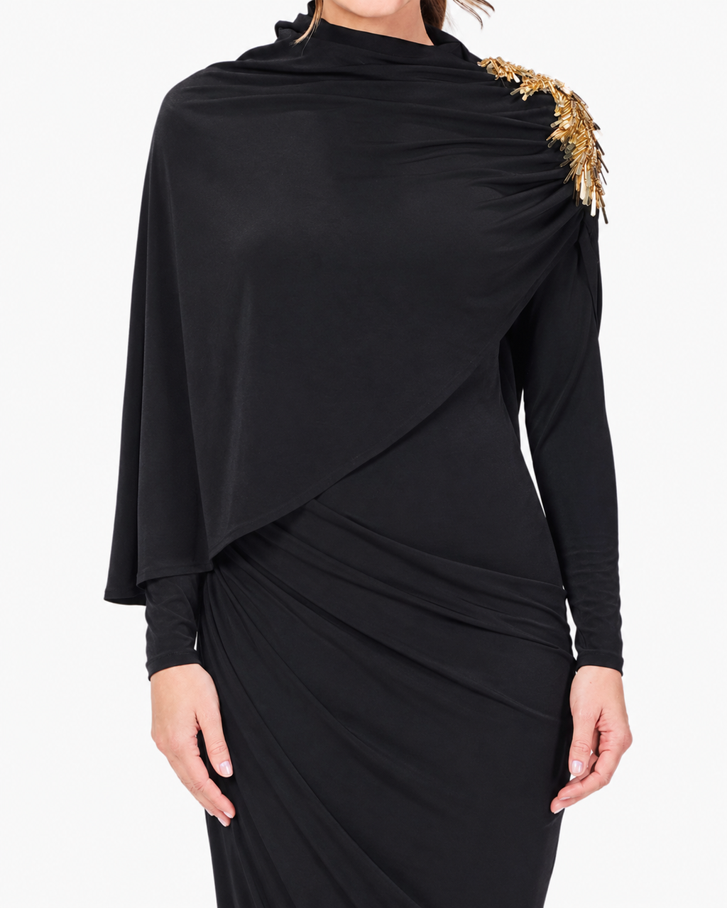 Limited Edition Hand-made Draped Maxi Dress