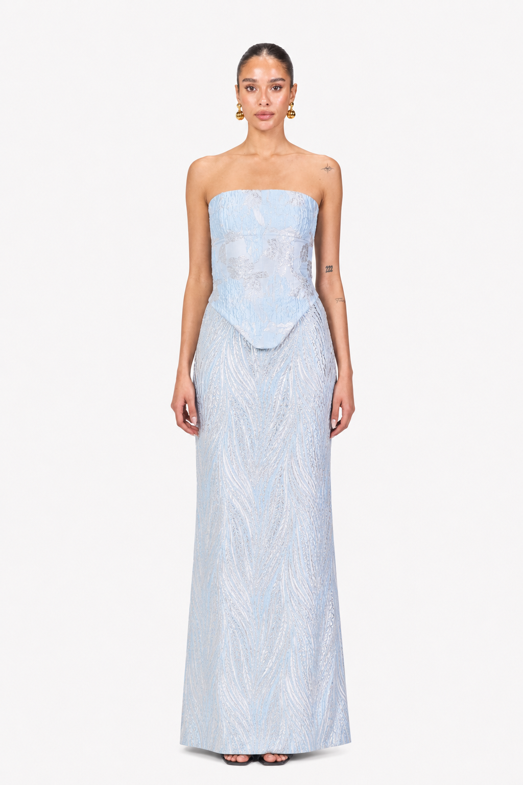 Maxi Brocade Skirt