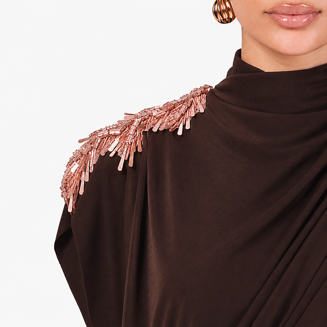 Limited Edition Hand-made Draped Maxi Dress