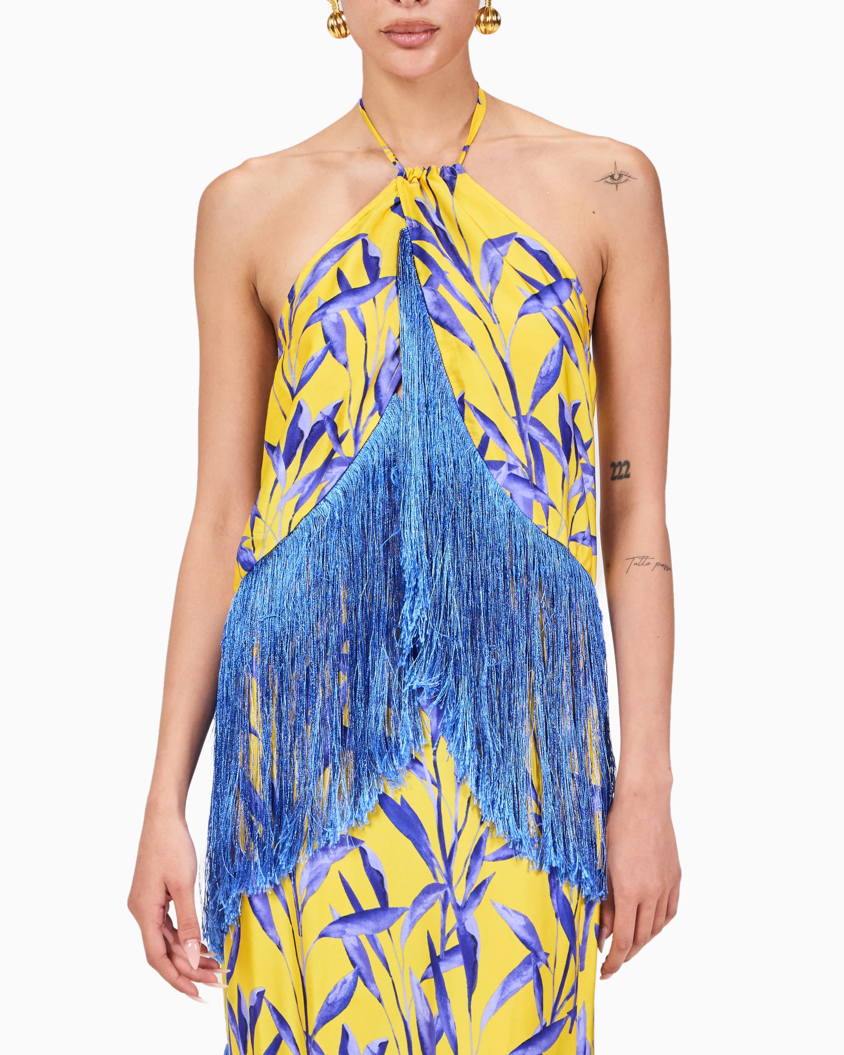 Resort Fringes Halter Top