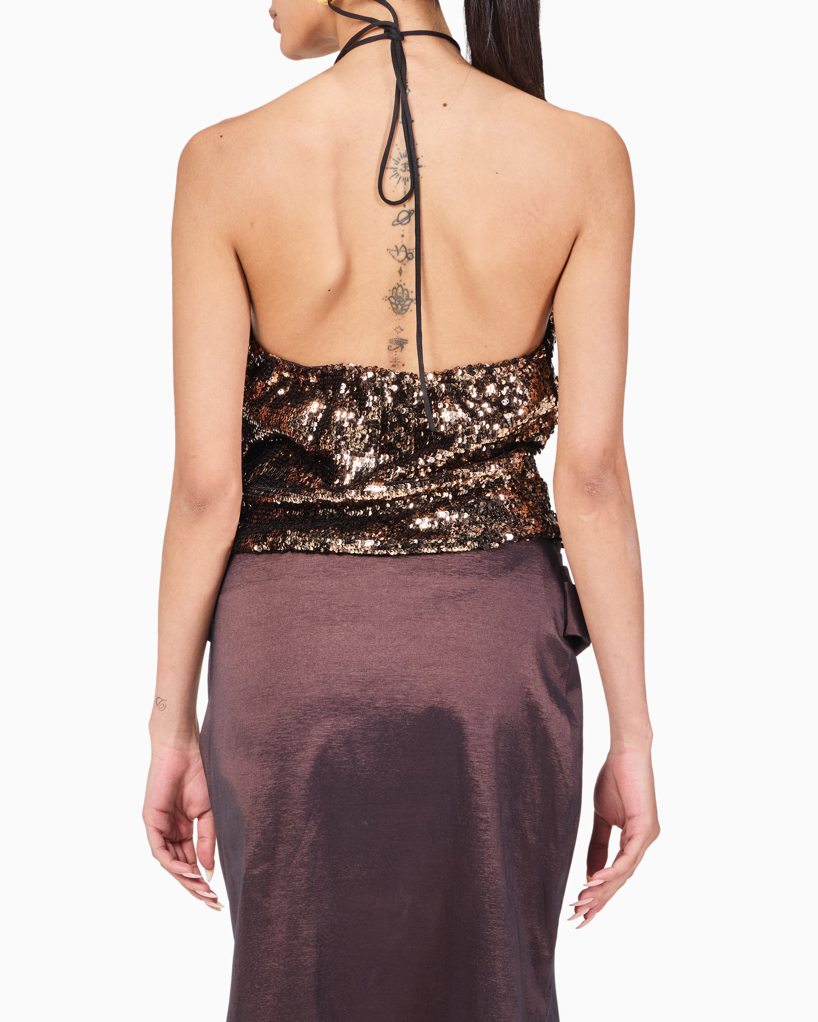 Sequins Halter Top