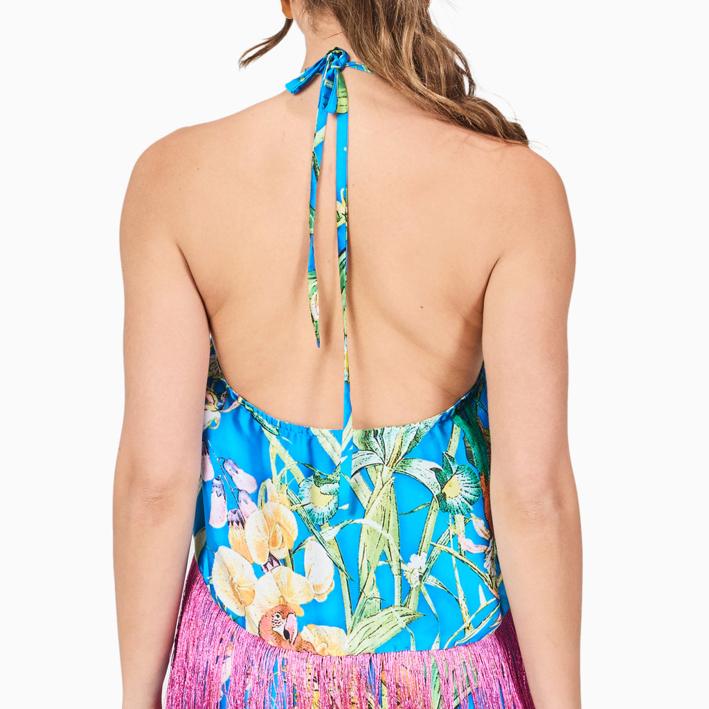 Resort Fringes Halter Top