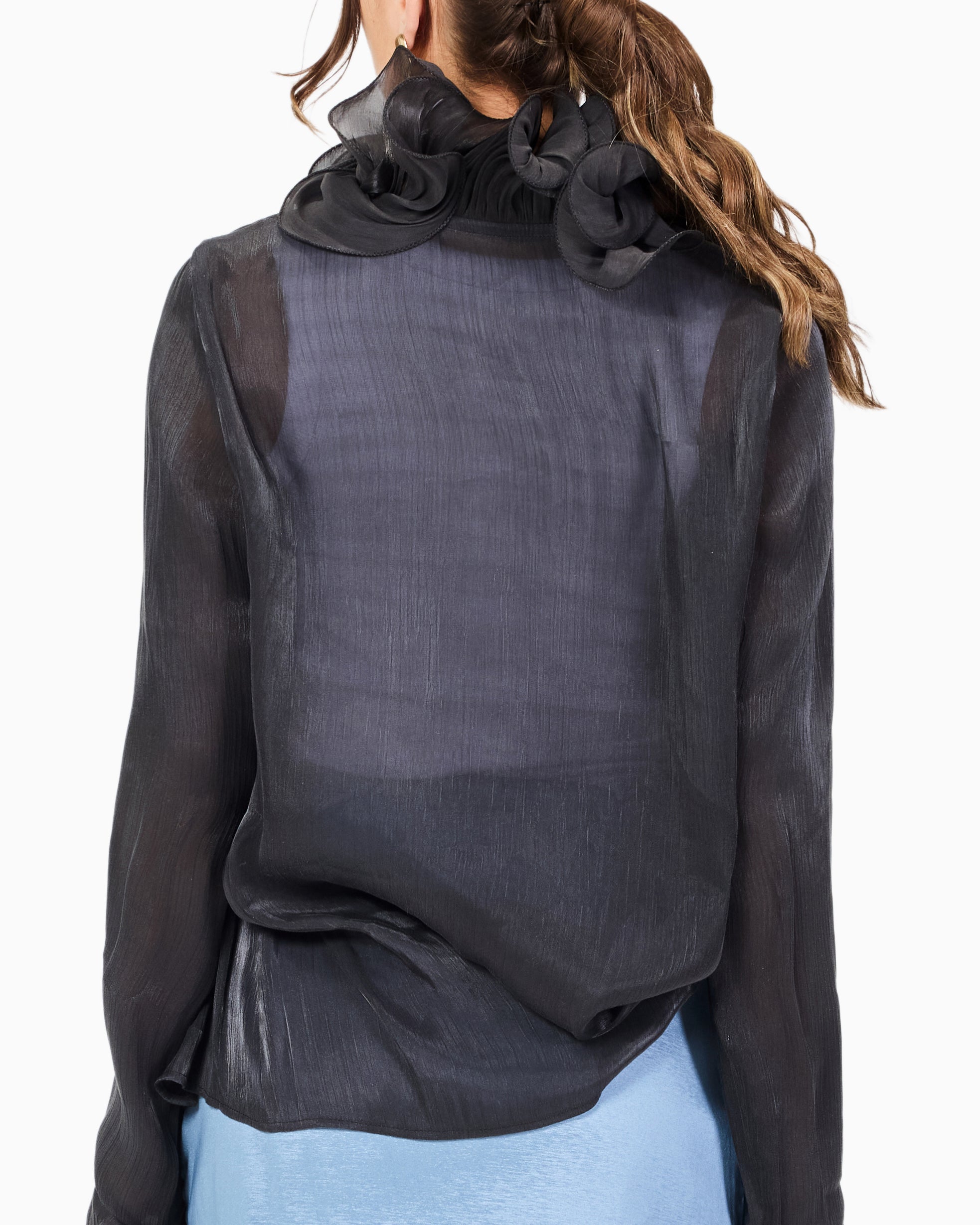 Blouse with Ruffle Detailing