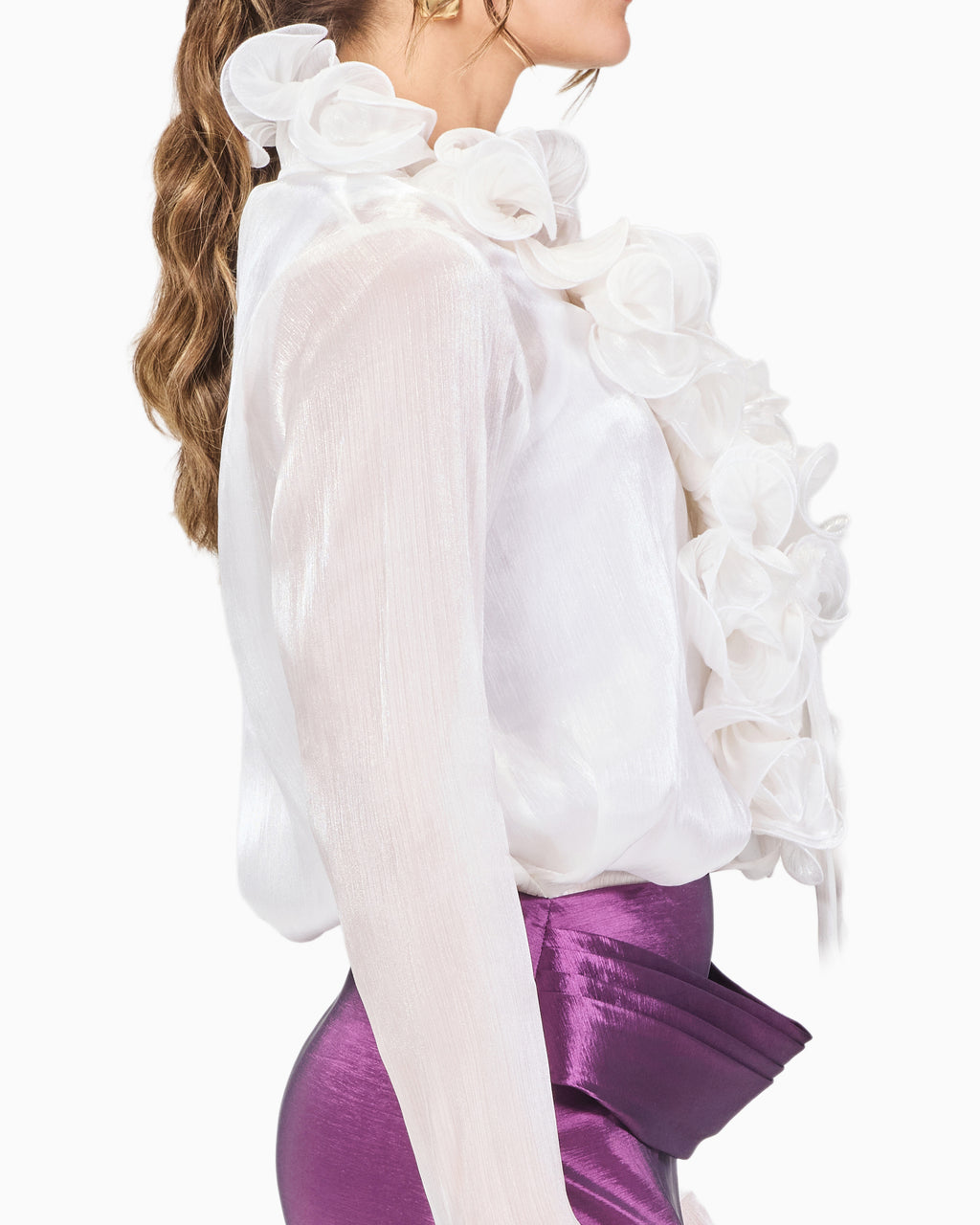 Blouse with Ruffle Detailing