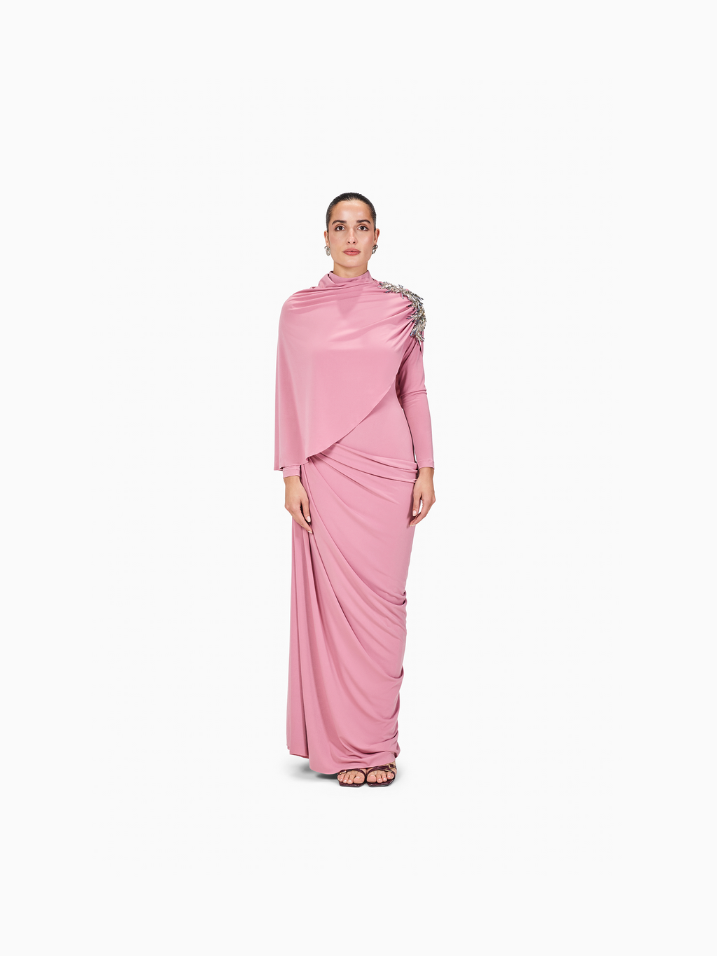 Limited Edition Hand-made Draped Maxi Dress