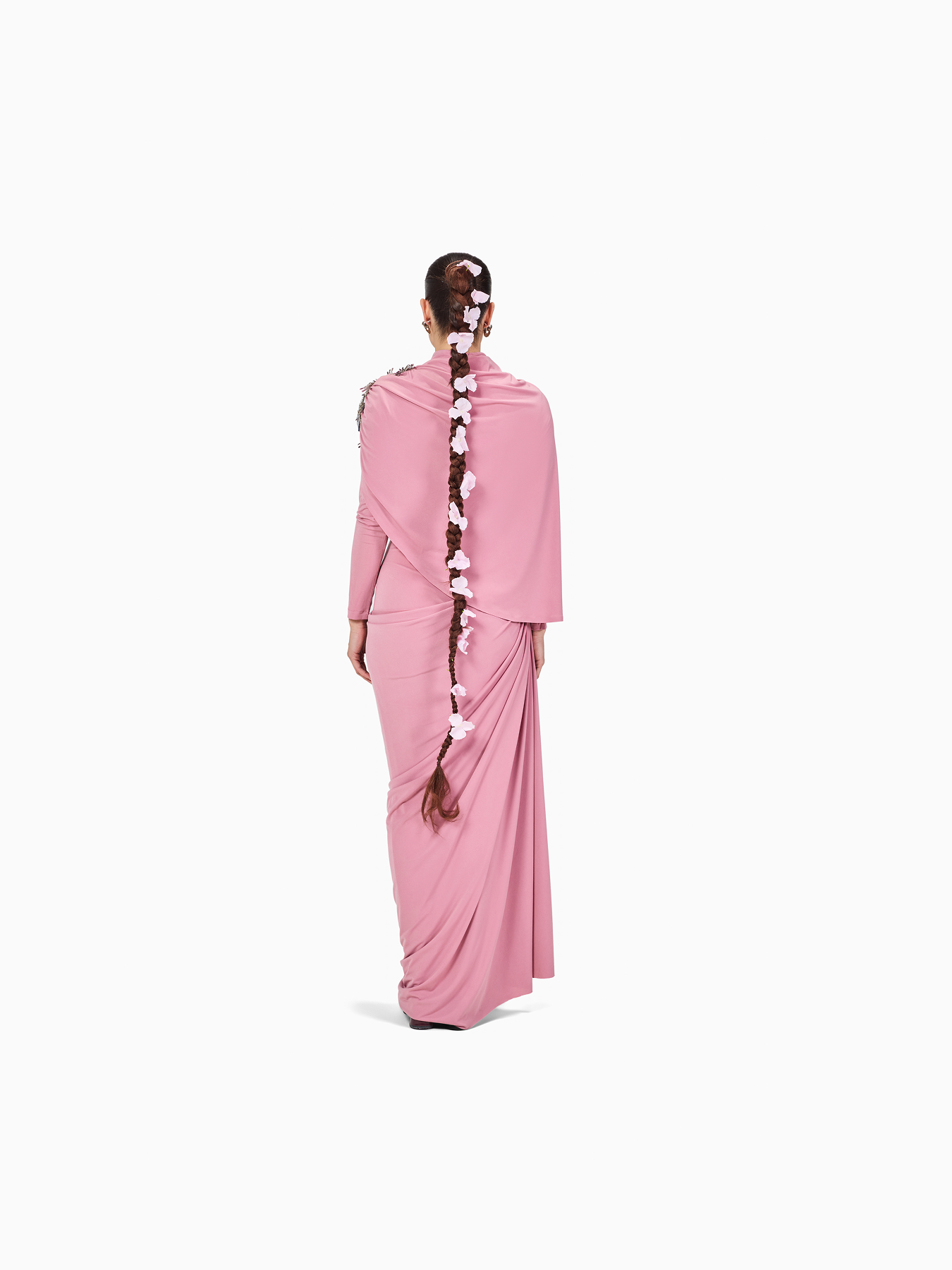 Limited Edition Hand-made Draped Maxi Dress