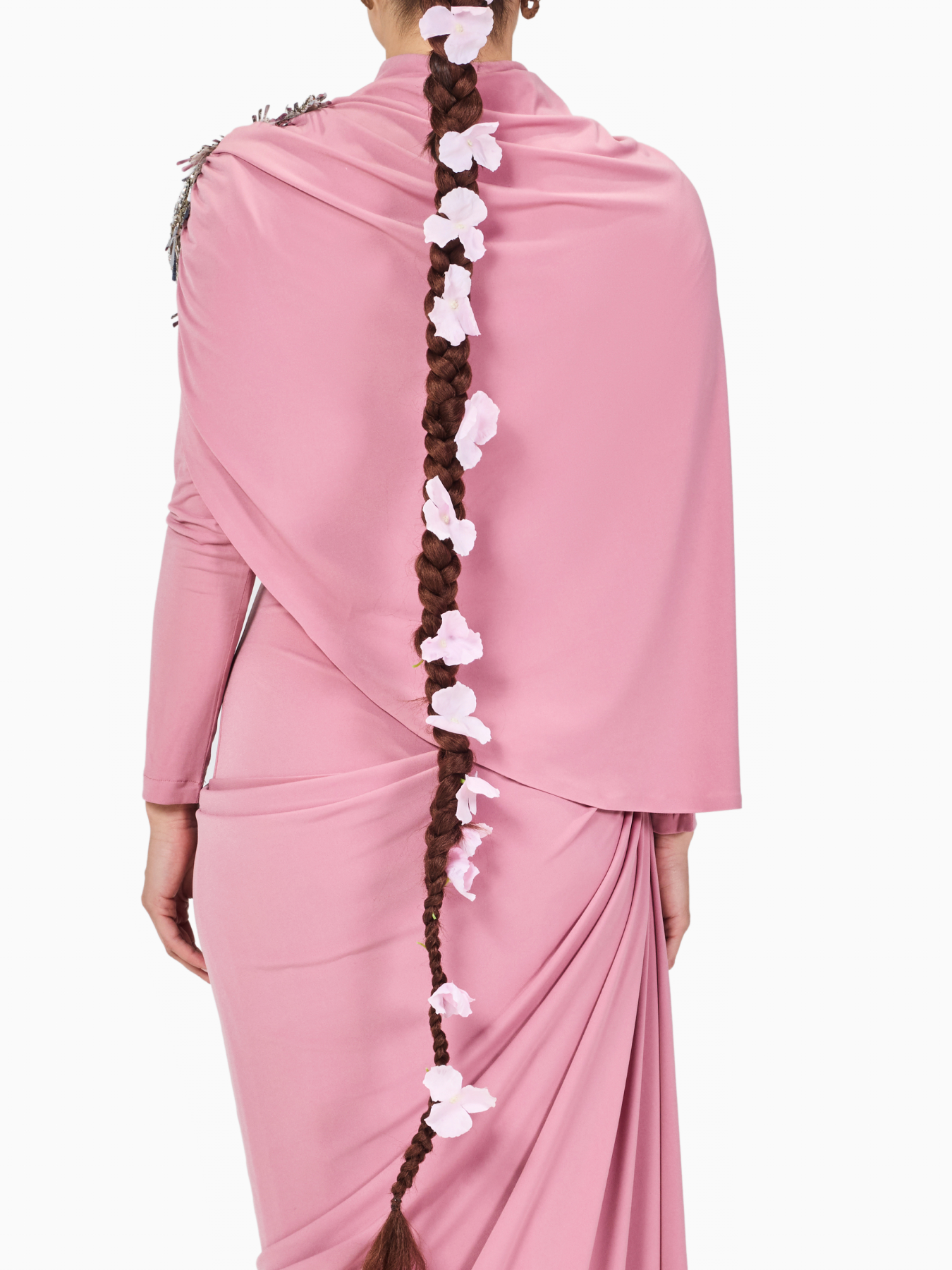 Limited Edition Hand-made Draped Maxi Dress