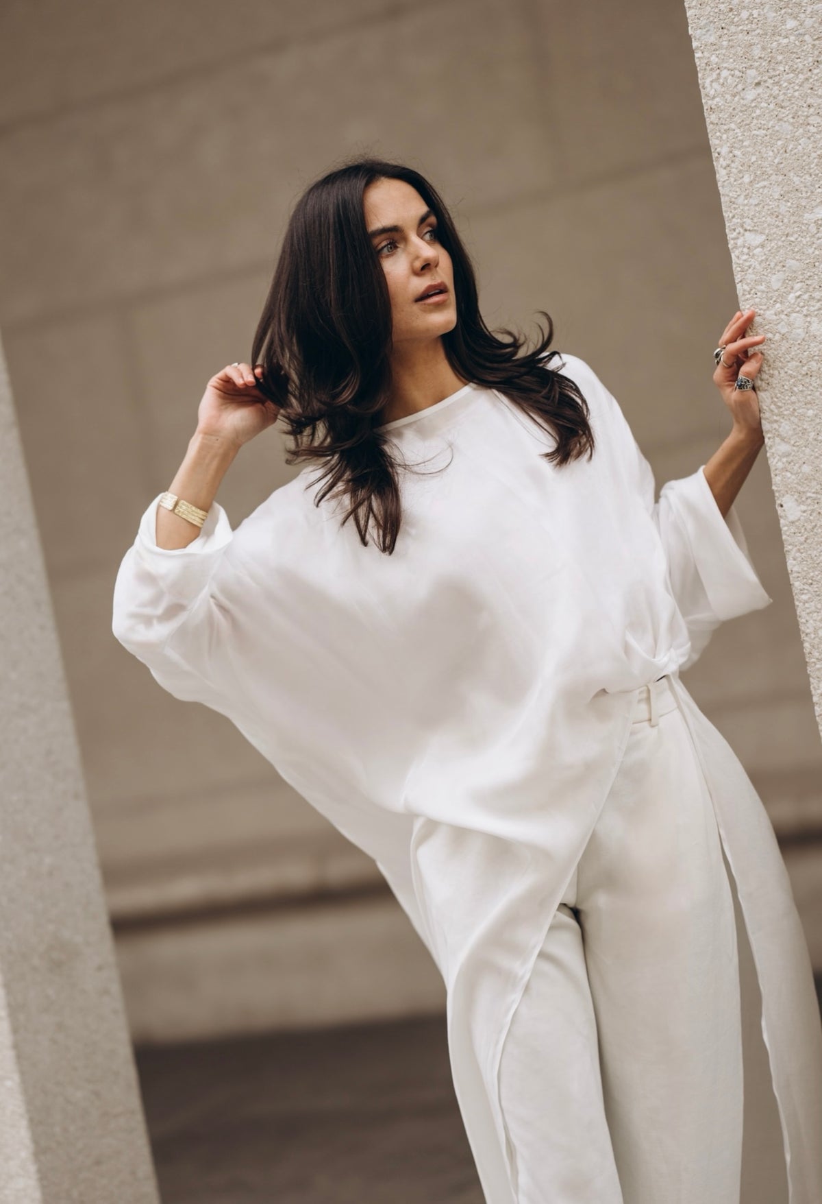 High-Low Draped Top