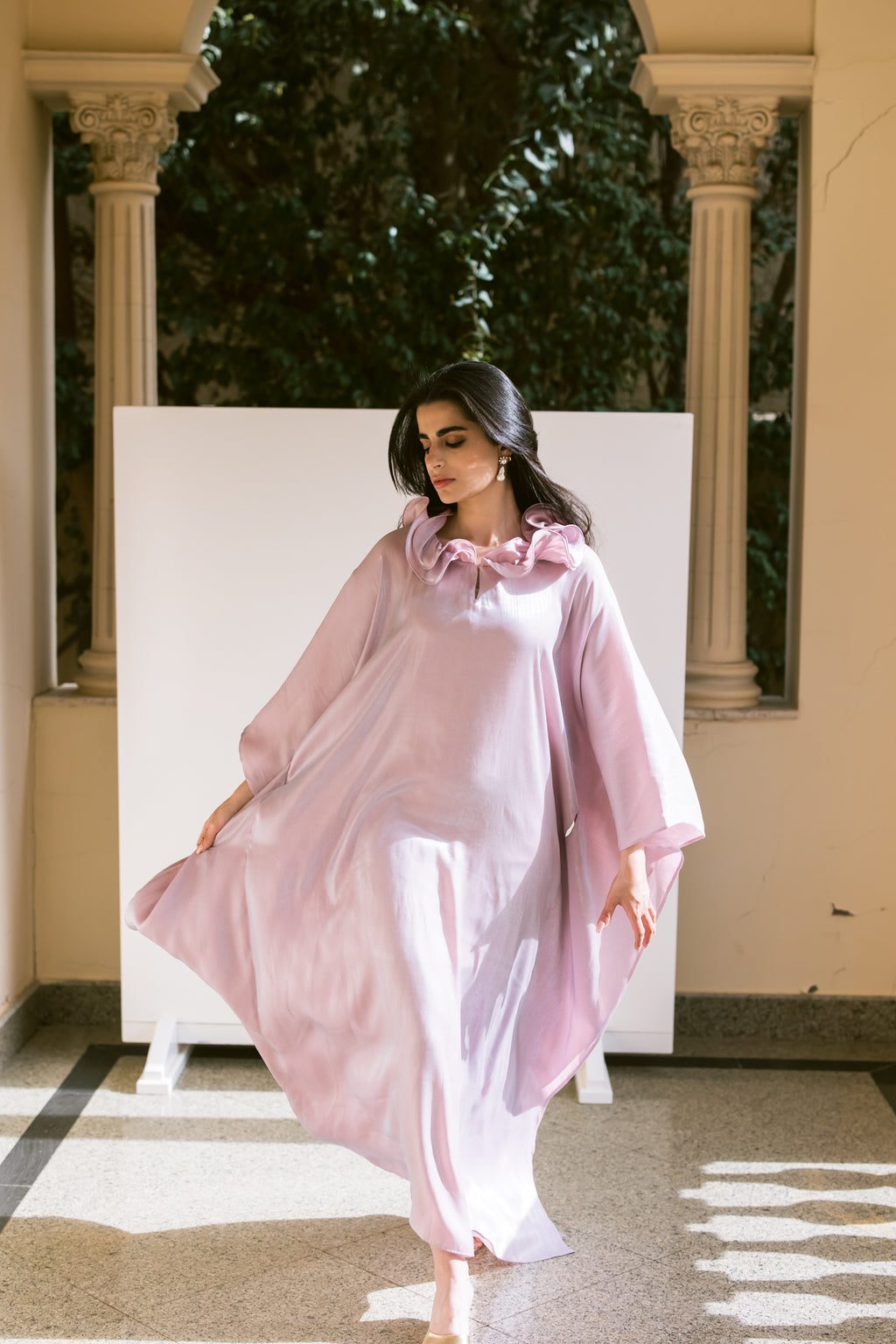 Breezy Kaftan with Ruffle Detail