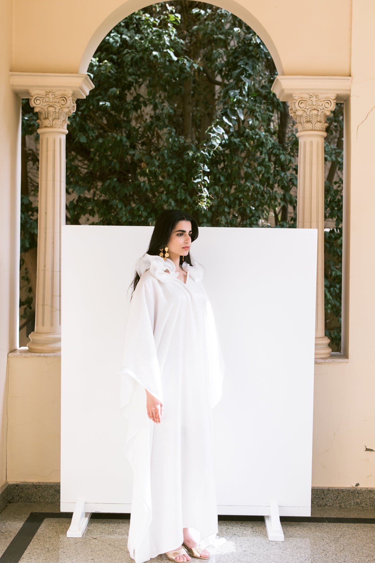 Breezy Kaftan with Ruffle Detail