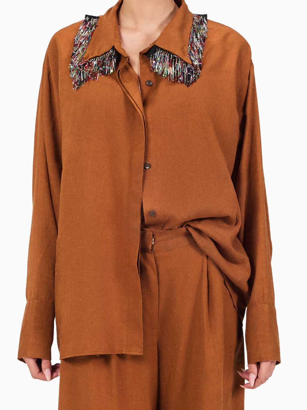 Linen Fringes Shirt