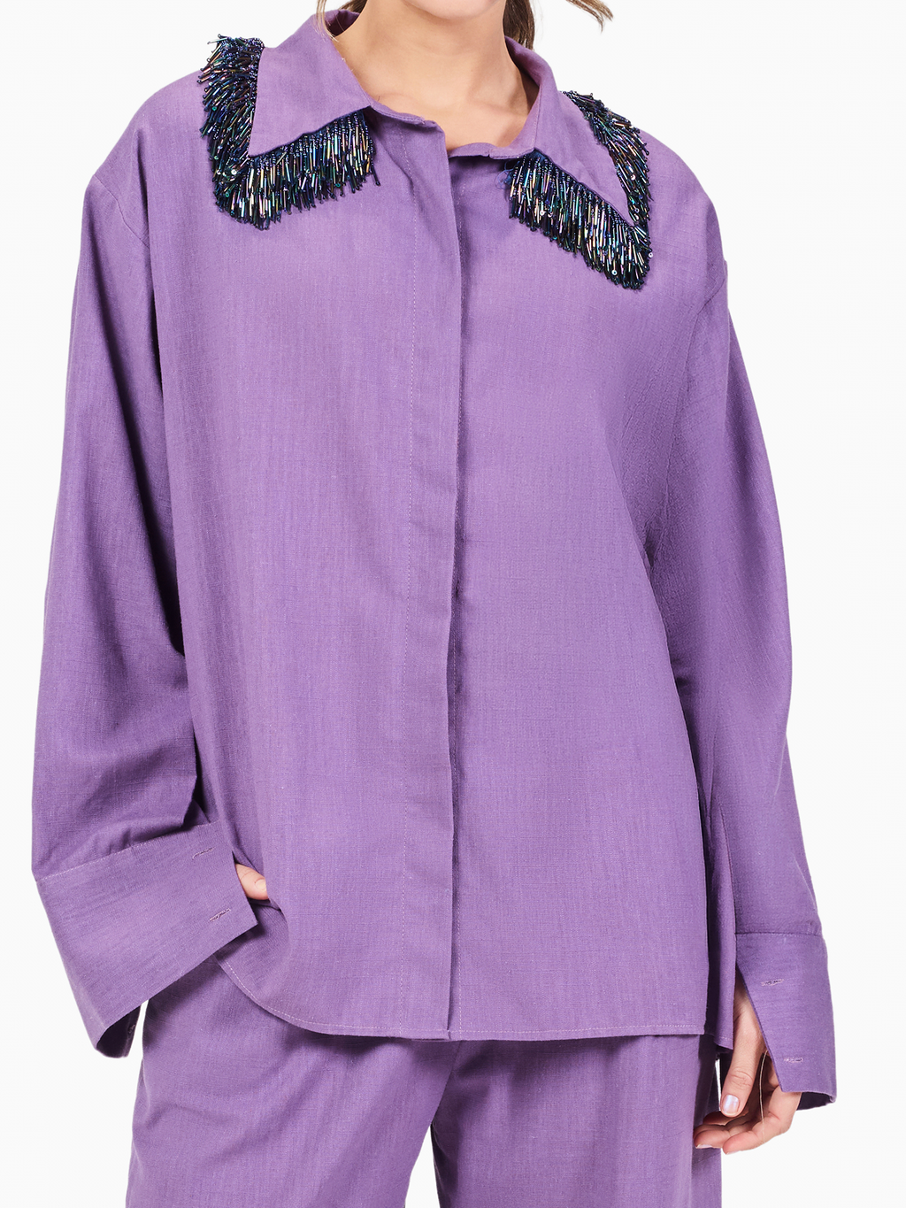 Linen Fringes Shirt