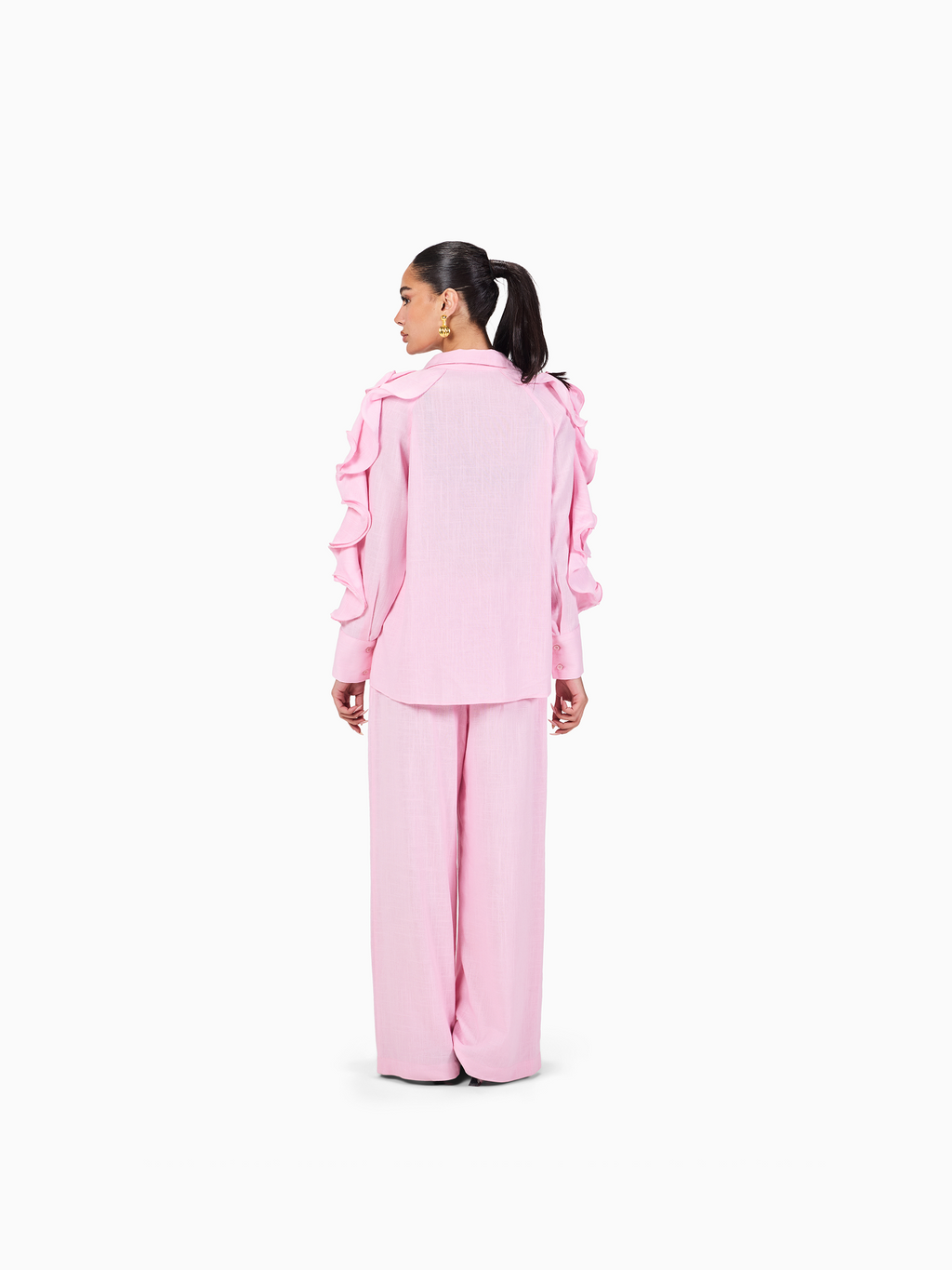 Linen Ruffles Shirt